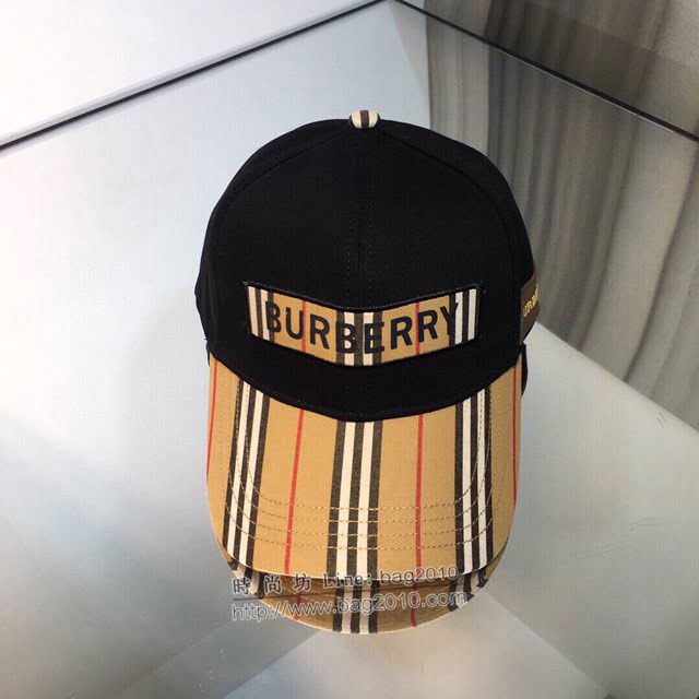 Burberry新品男士帽子 巴寶莉刺繡棒球帽鴨舌帽  mm1267